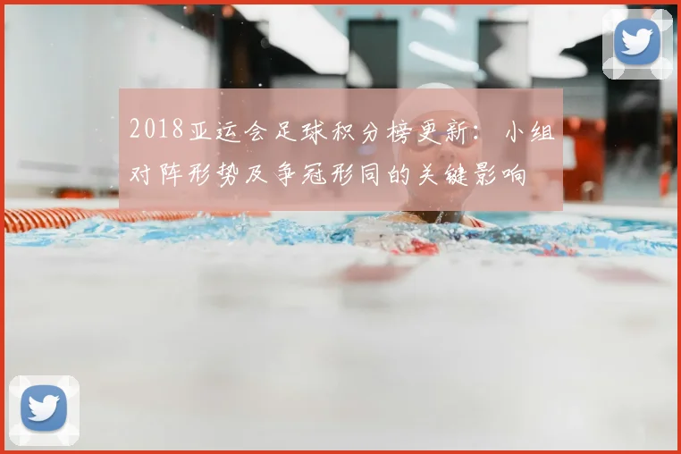 2018亚运会足球积分榜更新：小组对阵形势及争冠形同的关键影响
